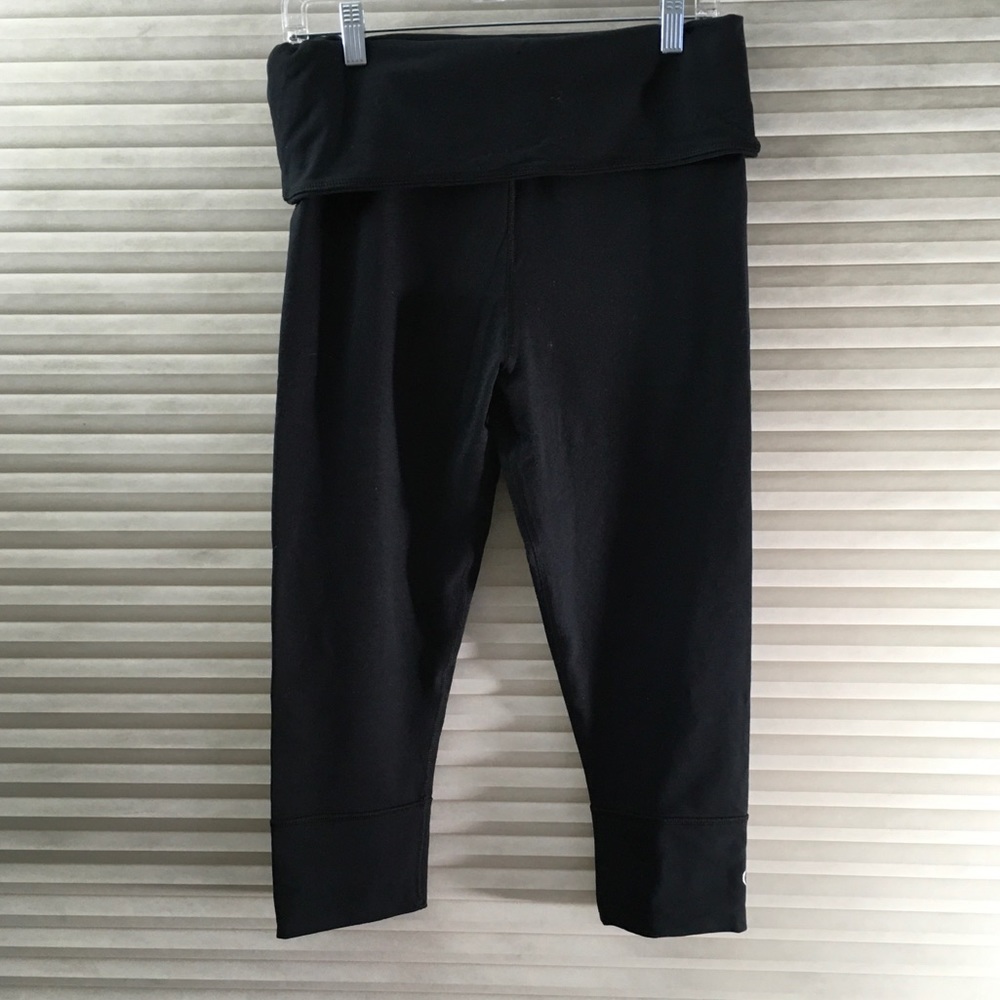 💥Zumba fitness Capri pants with fold over waist